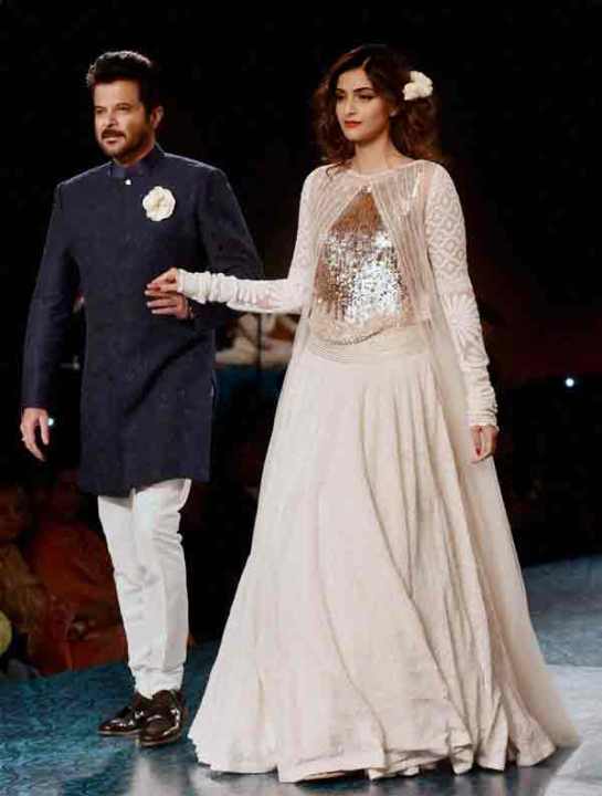 Anil Kapoor with his daughter Sonam Kapoor
